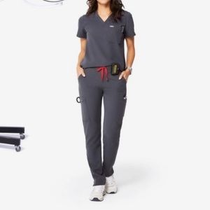 Figs Charcoal Kade Scrub Pants XSP